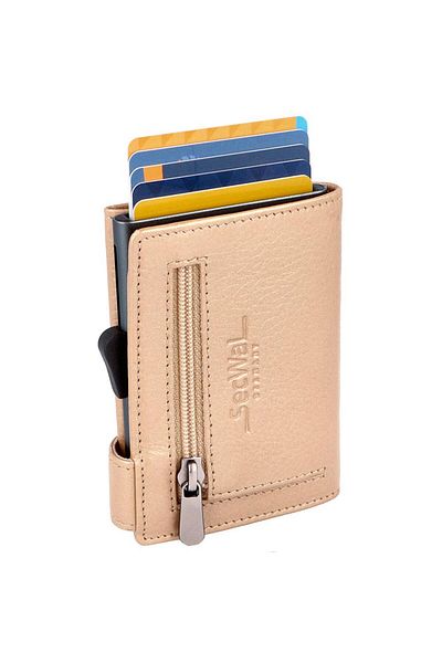 SecWal Credit card holder wallet RFID leather 9.5 cm