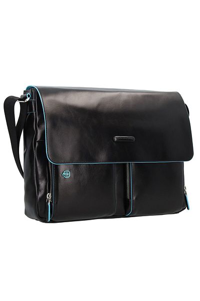 PIQUADRO Blue Square Messenger Leder 37 cm Laptopfach