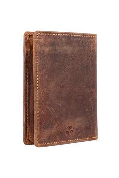 Greenburry Vintage wallet RFID leather 10 cm
