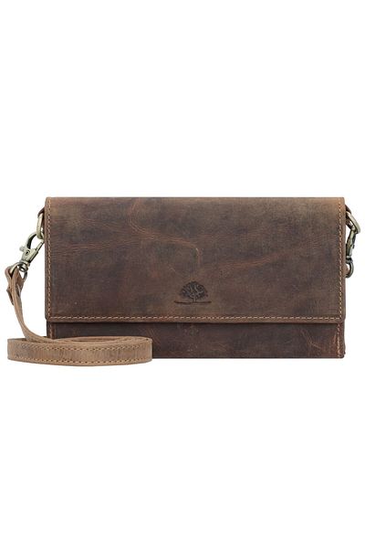Greenburry Vintage Clutch Geldbörse RFID Schutz Leder 20 cm