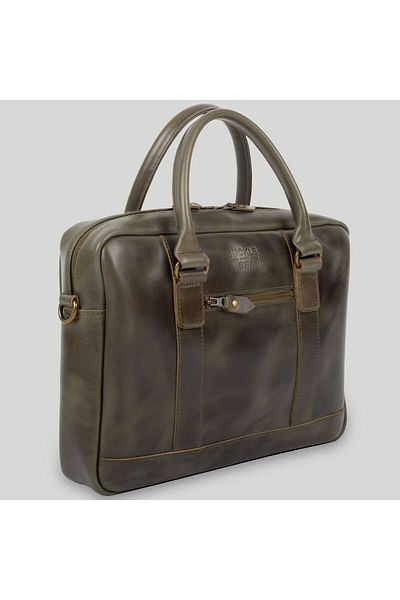 Buckle & Seam Everett Aktentasche Leder 38 cm Gesicht Computer