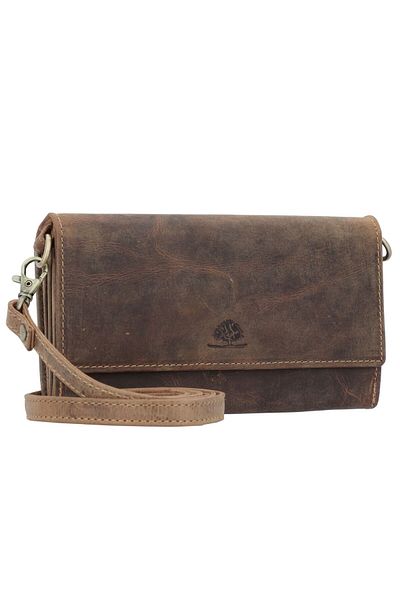 Greenburry Vintage Clutch Geldbörse RFID Schutz Leder 20 cm