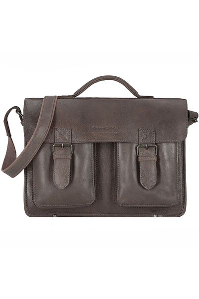 Greenland Nature Natur Aktentasche Leder 40 cm
