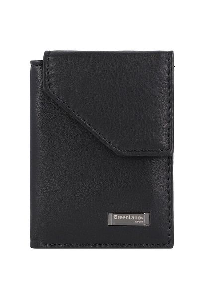 Greenland Nature Black Nappa wallet RFID leather 7 cm