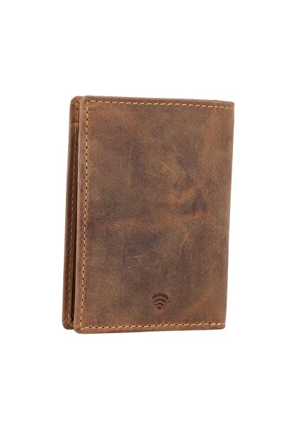 Greenburry Vintage identity card case RFID leather 9 cm