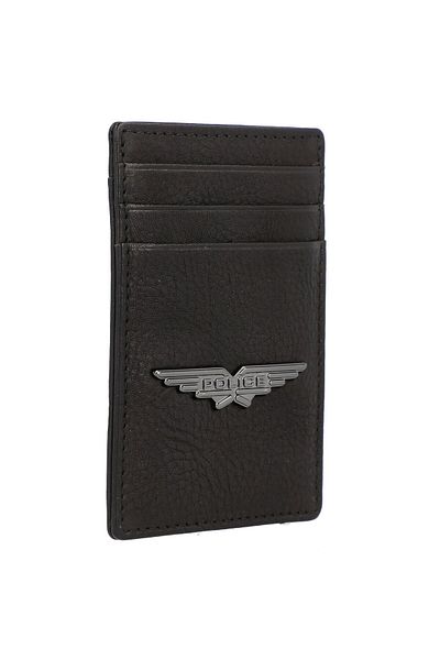 Police PT150-08536 Kreditkartenetui Leder 7 cm mit Geldscheinklammer