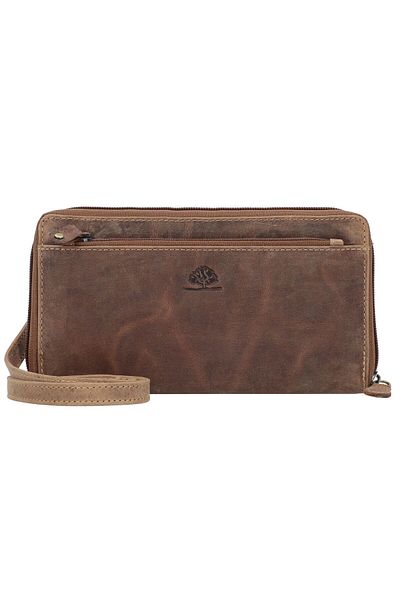 Greenburry Vintage Clutch Geldbörse RFID Schutz Leder 21 cm