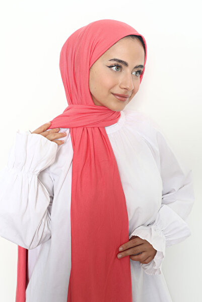 Mizge Scarf Penye Şal Nar Çiçeği