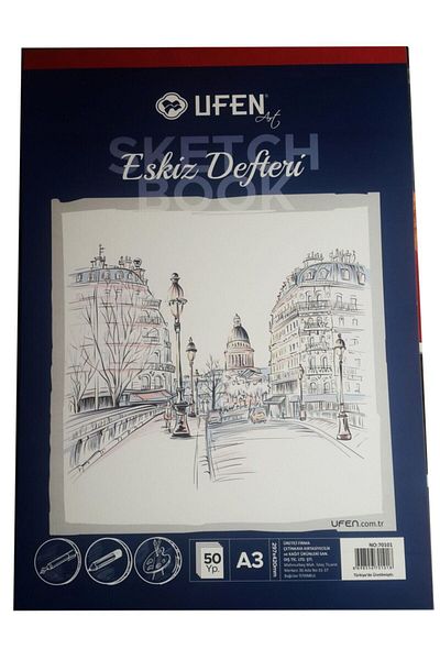 UFEN Caiet de schițe Caiet de schițe A3 - 297x420 Mm 50 coli