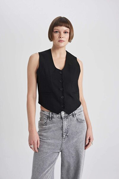 DeFacto Дамска жилетка - C2026ax/bk81