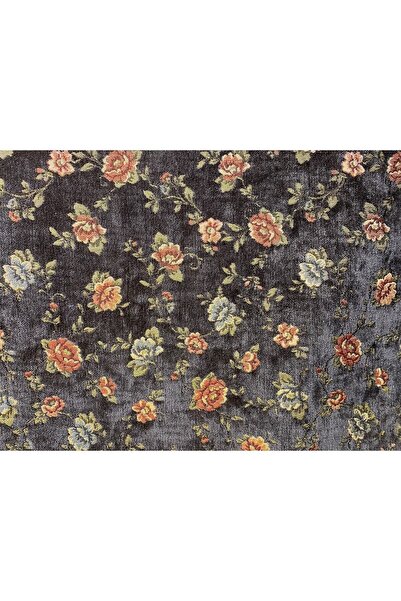 ŞEREF TEKSTİL Kırmızı Çiçekli Goblen Kumaş