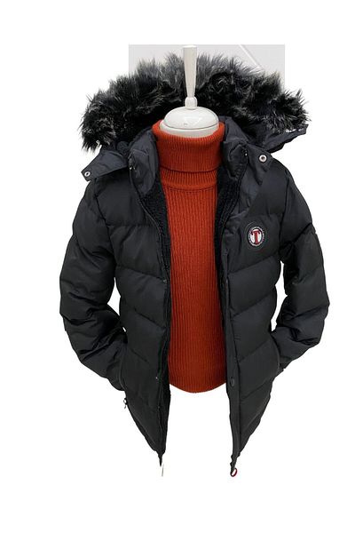 Asortik Kids Waterproof Puffer Jacket for Boy - Full Filling, Fiber Filling and Fur Lined