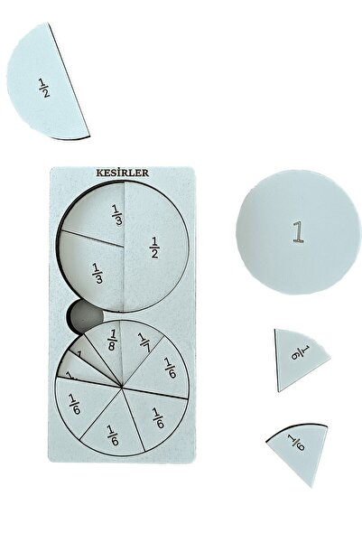 gift plus Fractions Puzzle Jigsaw Educational-Teaching Toy Mathematical Game