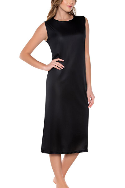 Lorelm Kolsuz Uzun Elbise Astarı Sıfır Kol Kombinezon