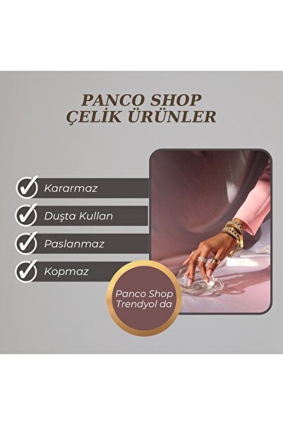 Panco Denizde Duşta Havuzda Kararmaz Dubai Renkli Taşlı Halhal Paslanmaz