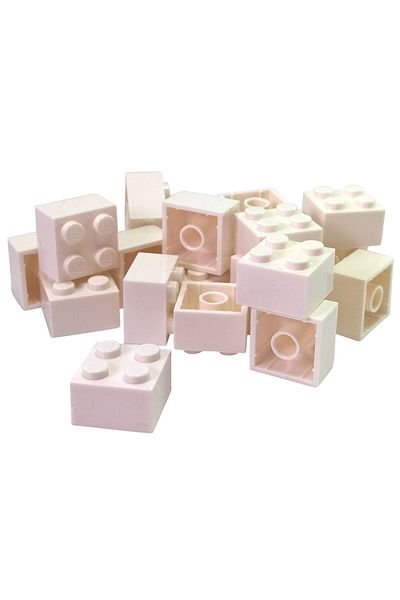 LEGO White Brick Moc Creator Brick - 2x2, 4 Pieces to Send