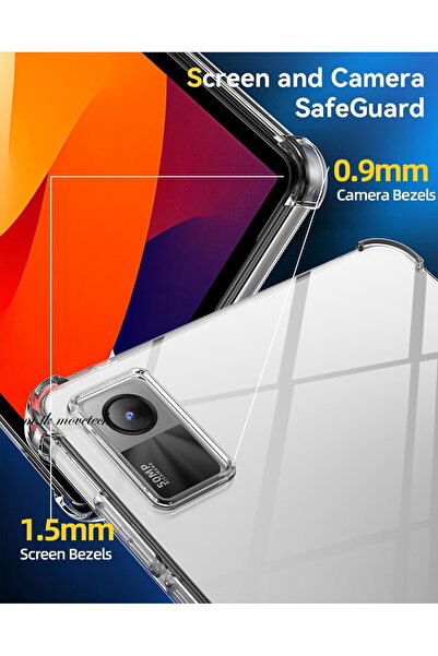 m.tk moveteck حافظة Xiaomi Redmi Pad Se مقاس 11 بوصة، مجموعة واقي شاشة شفاف مقاوم للصدمات