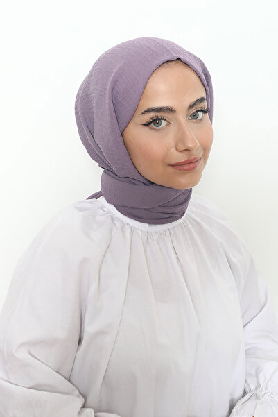 Mizge Scarf Pamuk Aerobin Şal Lavanta