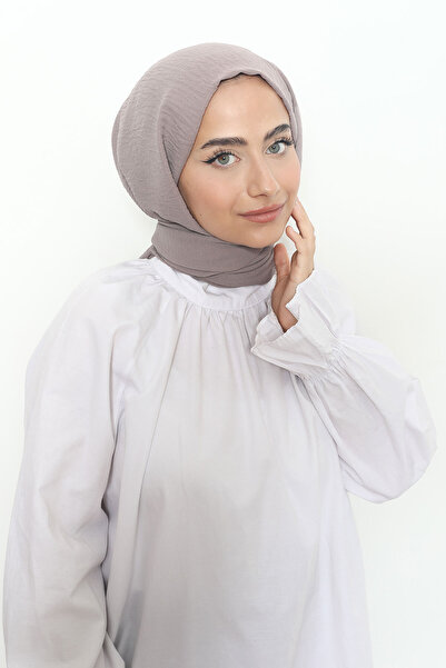 Mizge Scarf Pamuk Aerobin Şal Koyu Taş