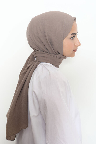 Mizge Scarf Pamuk Aerobin Şal Vizon
