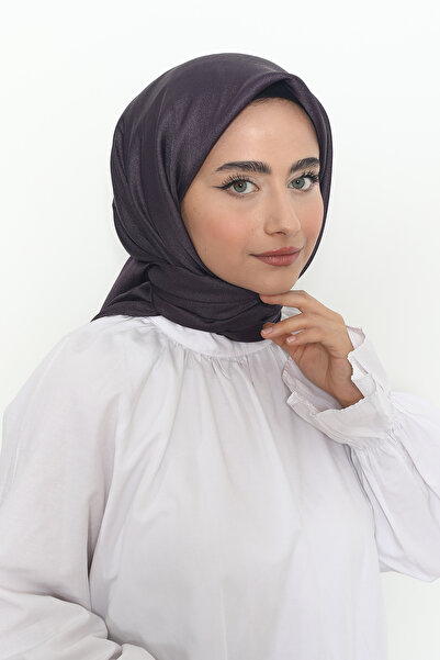 Mizge Scarf Kristal Eşarp Mor