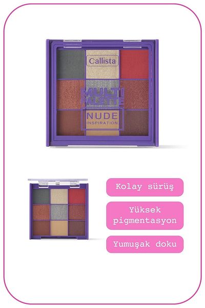Callista Multi Palette Eyeshadow Göz Farı Paleti 102 Nude Inspiration