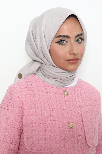 Mizge Scarf Pamuk Aerobin Eşarp Taş