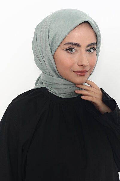 Mizge Scarf Pamuk Aerobin Eşarp Su Yeşili