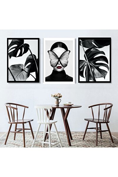 icase Concept de decor tropical abstract pentru femei, cu fluturi, pentru suf...