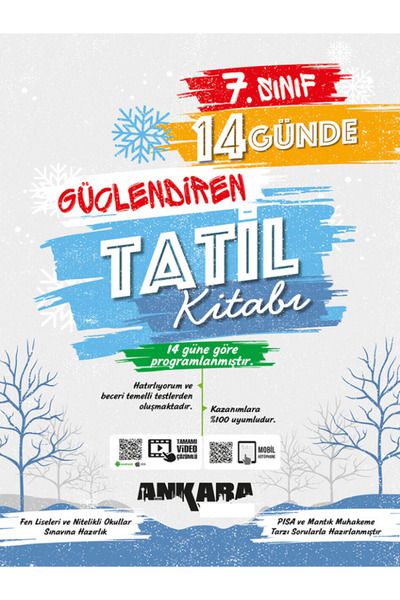 Efsane Yayınları 7.sınıf Ankara Güçlendiren 14 Günde Güçlendiren Tatil Kitabı...