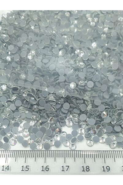 CRYSTALSHOP حجر لاصق مع مكواة Dmc Hotfix Ss16 كريستال (1440 قطعة ~ 50 جرام)