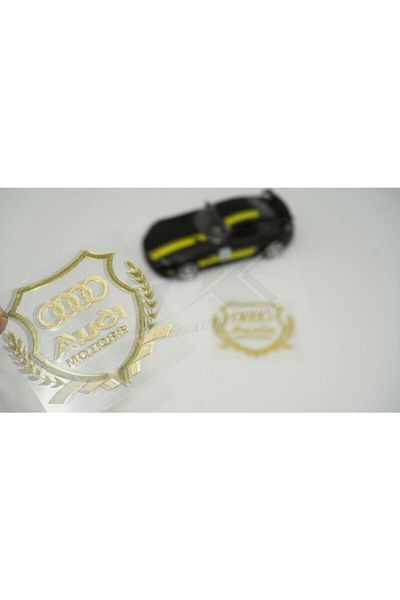 Audi Logo Dk Tuning Motors Set de 2 cu Fluturi din Sticlă și Spice de Grâu