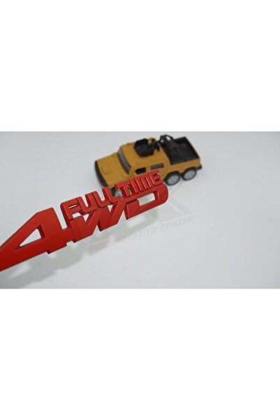 4WD Dk Tuning Off Road Full Time Whell Drive Luggage 3m 3d Chrome Metal Lette...
