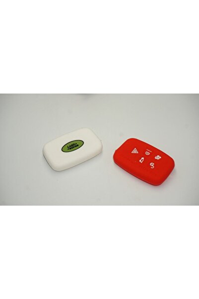 DK Tuning Set de carcasă pentru chei din silicon cu 5 butoane Land Rover Range Rover, roșu, alb