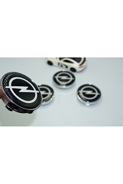 DK Tuning Opel Gümüş Siyah Jant Göbeği Kapak Seti 60mm