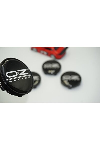 DK Tuning Oz Racing Jant Göbeği Kapak Seti 60mm Beyaz Siyah Renk