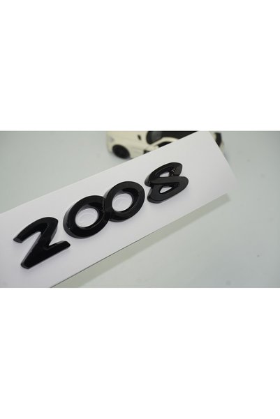 DK Tuning Dk Peugeot 2008 Ön Kaput Ve Bagaj 3m 3d Abs Parlak Siyah Yazı Logo