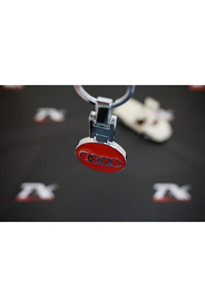 Audi Breloc bidirecțional din metal cromat cu logo Dk Tuning