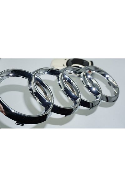 DK Tuning Audi A3 A4 A5 A6 Inel pentru obturator frontal Emblemă cu logo ABS cromat