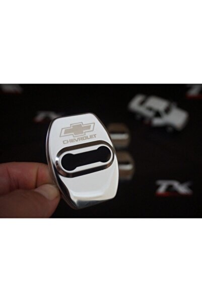 Chevrolet Dk Tuning Krom Metal 3m Kapı Kilidi Logo 4 Lü Set