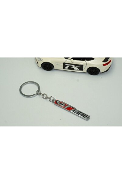DK Tuning Peugeot Gt Line Logo Crom Metal Bidirecțional Breloc Produs