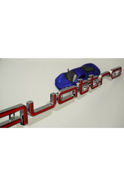 QUATTRO شواية أمامية أودي من Dk Tuning بشعار نص كبير مقاس 42 سم