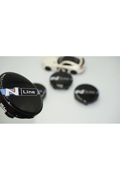 DK Tuning Hyundai N Line Logo Siyah Jant Göbeği Kapak Seti 60mm