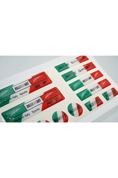 Ralli Art Dk Tuning Mitsubishi Italy Sports Logo Damla Silikon Grup Sticker