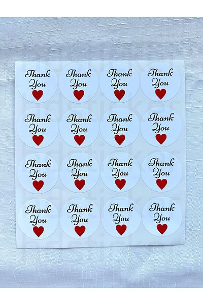 hdsticker 64 τμχ Ευχαριστούμε Αυτοκόλλητο 4cm Στρογγυλό Ευχαριστούμε Αυτοκόλλητο Συσκευασία Συσκευασία Αποστολή P1