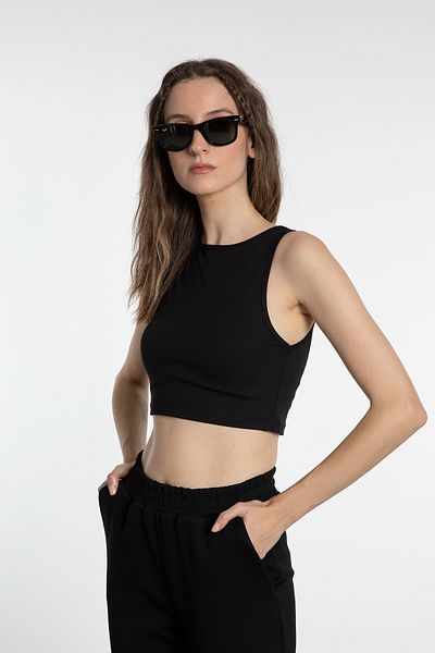 SHEISMONO Cotton Body Tank Μαύρο