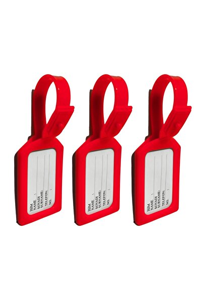 RZ RY ZAGA 3 Adet Valiz Isimliği, 3 Adet Valiz Etiketi, Çanta Aksesuarı, Çant...