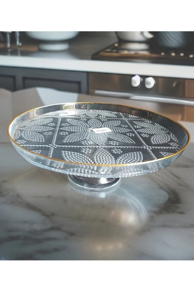 GLASGOW Ayaklı Servis Tabağı 21 Cm Mimoza