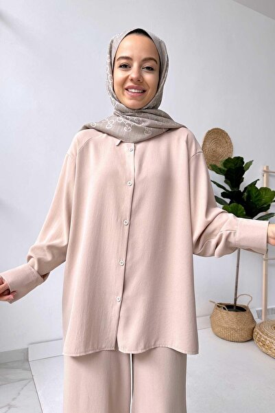 Ka Hijab Set de perle bej