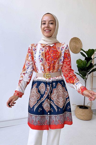 Ka Hijab Etro Pattern Tunic
